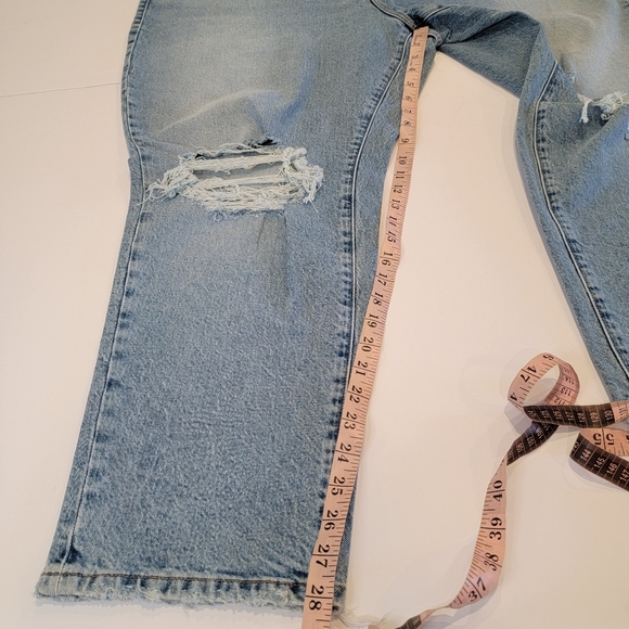 Good American The Weekender High-rise Straight Jean blue Indigo342 Size 22 NEW! - Picture 8 of 14